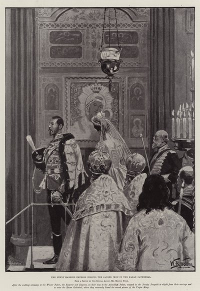 La boda de Nicolás II, Zar de Rusia de William Barnes Wollen